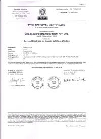 Welding BV Certificate