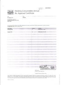 LR CErtificate for quality wire